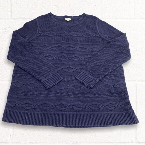 Talbots Navy Blue Textured Sweater size 1X - Picture 1 of 5